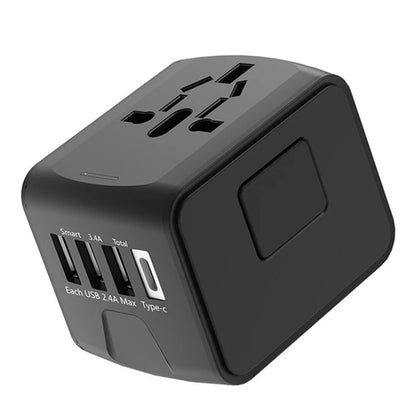 Worldwide Universal Travel Adapter with 4 USB Power Plug Socket Converter Electronics Accessories 3 USB & 1 Type-C