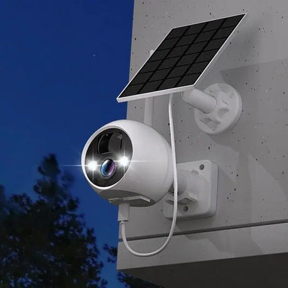 【Time-Limited Offer】Outdoor/Indoor Wireless Solar 4MP Wifi Home Security Camera, Tracking Alarm / HD Night Vision / Two-Way Talk / Person Detection / Record and Playback, Waterproof Lens with Power Supply Camera, Applications: Garden, Home, Garages, Pets