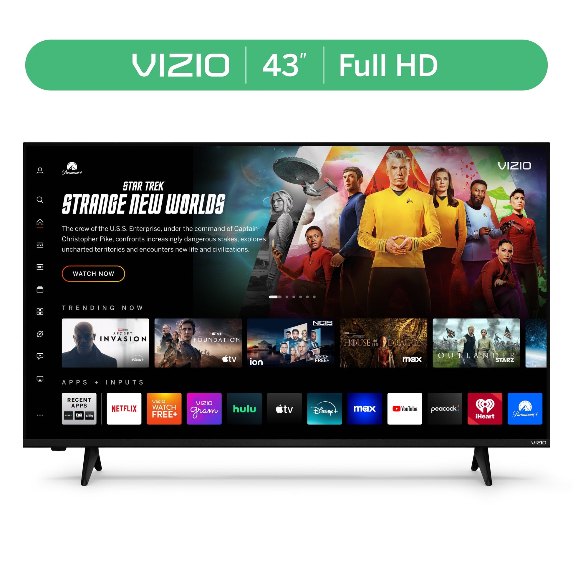 43” Class Full HD 1080P LED Smart TV (New) VFD43M-0804