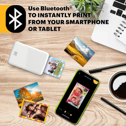 KODAK Step Wireless Mobile Photo Mini Color Printer Compatible W/ Ios & Android, NFC & Bluetooth Devices, 2X3