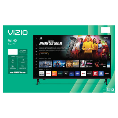 43” Class Full HD 1080P LED Smart TV (New) VFD43M-0804